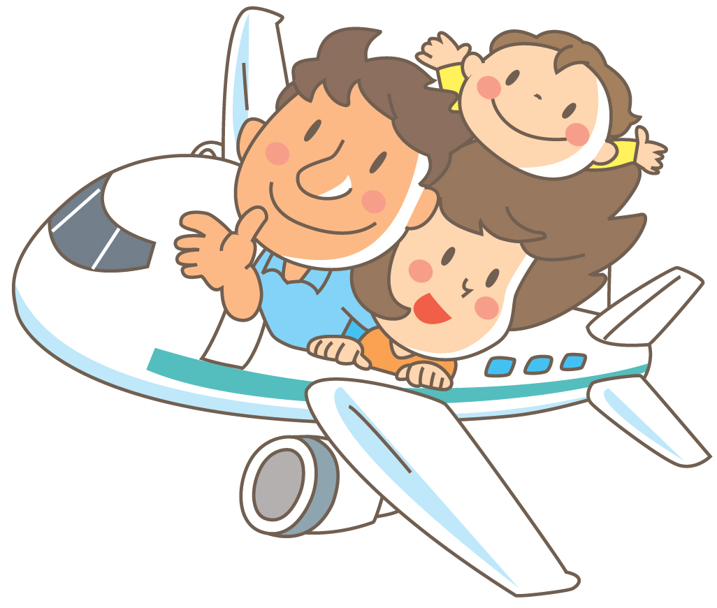 Самолет с детьми мультяшный