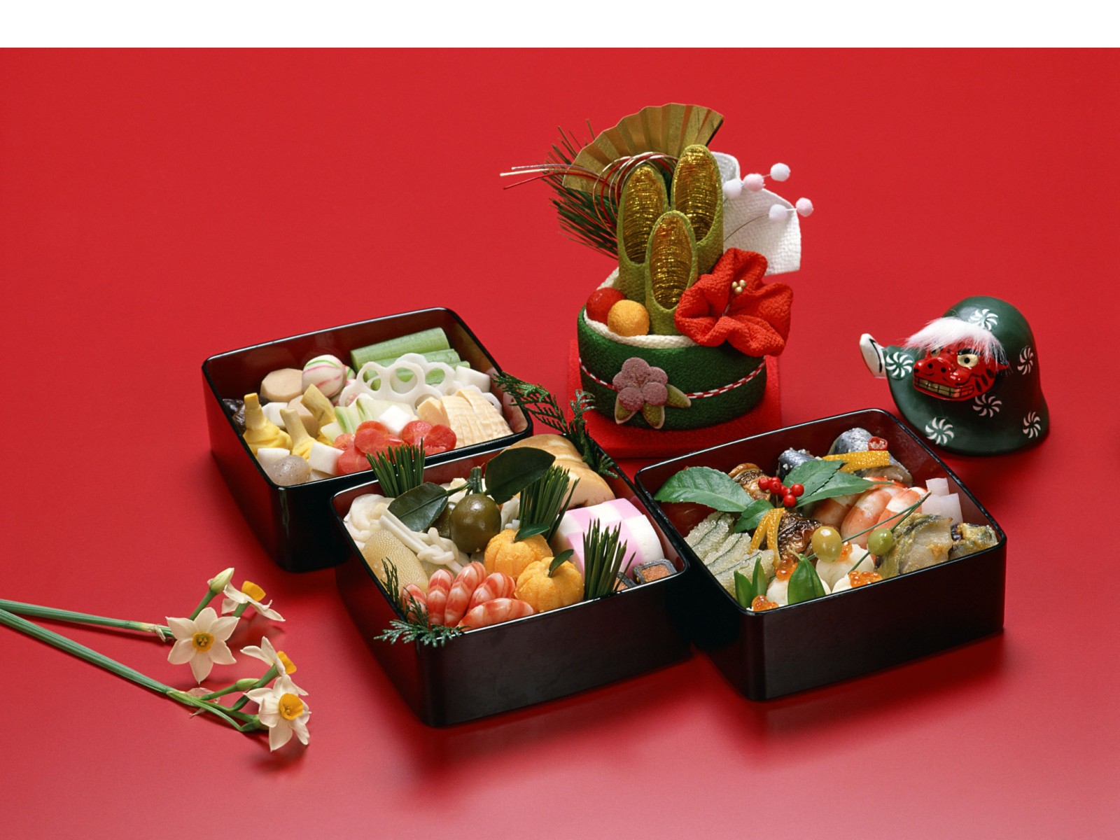 漆器重箱三段重お正月お花見お祝い事